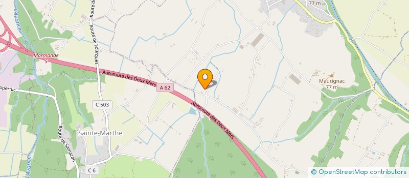 localisation de l'entreprise SCI DES RELIGIEUSES  CAUMONT-SUR-GARONNE