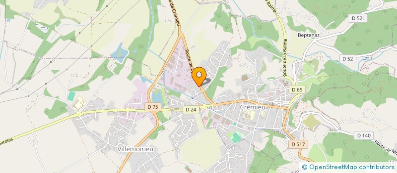 localisation de l'entreprise SCI DES REMPARTS  CREMIEU