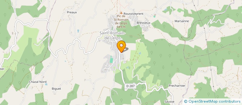 localisation de l'entreprise SCI DES REMPARTS  SAINT-ROMAIN-DE-LERPS