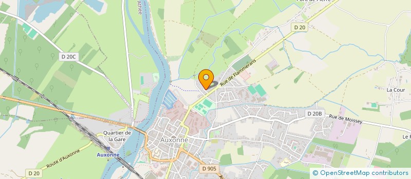 localisation de l'entreprise SCI DES REMPARTS  AUXONNE