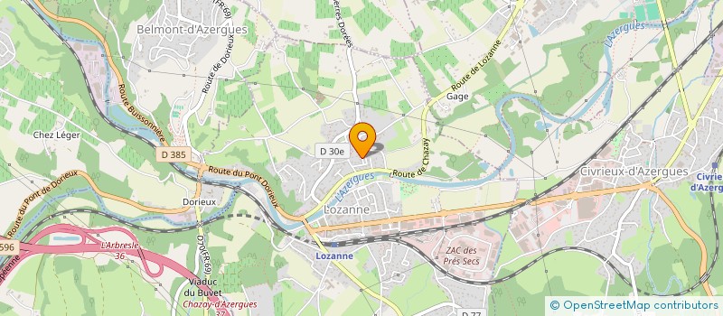 localisation de l'entreprise SCI DES REMPARTS  CHASSELAY