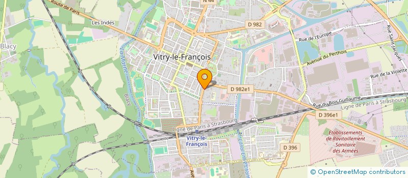 localisation de l'entreprise SCI DES REMPARTS à VITRY-LE-FRANCOIS