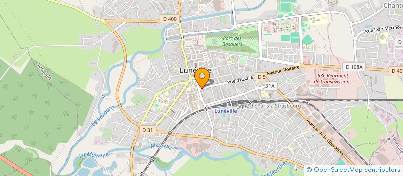 localisation de l'entreprise SCI DES REMPARTS  LUNEVILLE