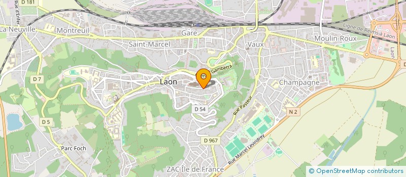 localisation de l'entreprise SCI DES REMPARTS à LAON