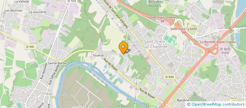 localisation de l'entreprise SCI DES REMPARTS à SAINT-YRIEIX-SUR-CHARENTE