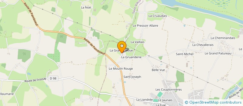 localisation de l'entreprise SCI DES REMPARTS  FROSSAY