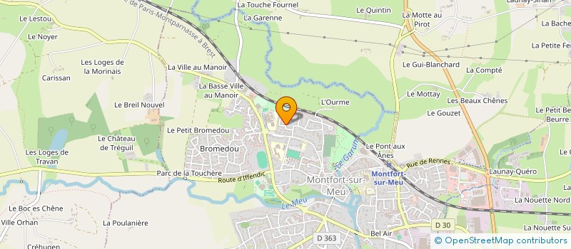 localisation de l'entreprise SCI DES REMPARTS  MONTFORT-SUR-MEU