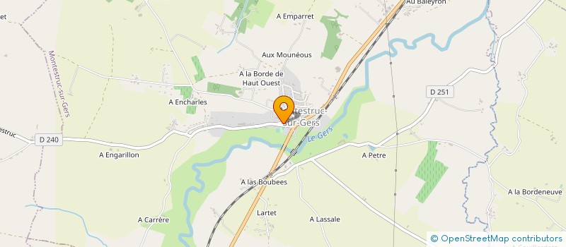 localisation de l'entreprise SCI DES REMPARTS  MONTESTRUC-SUR-GERS