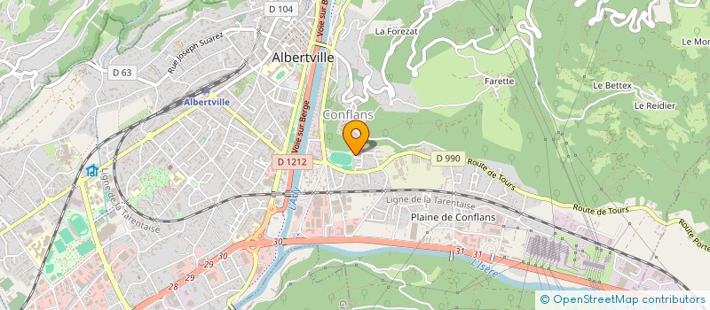 localisation de l'entreprise SCI DES REMPARTS DE CONFLANS  ALBERTVILLE