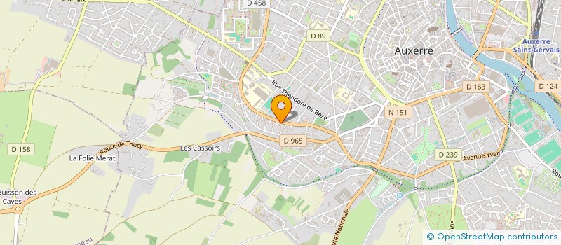 localisation de l'entreprise SCI DES RENARDS à AUXERRE