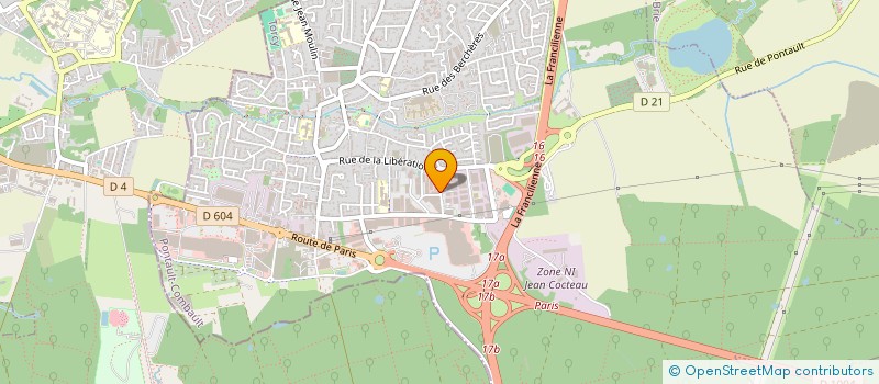 localisation de l'entreprise SCI DES RESIDENCES DE LA GRANDE BASTIDE à PONTAULT-COMBAULT