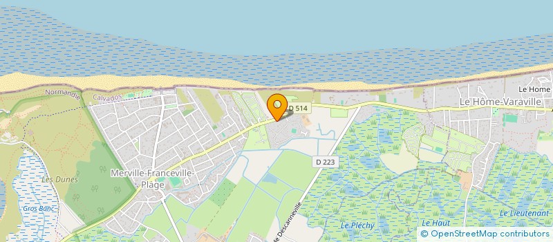 localisation de l'entreprise SCI DES RESISTANTS à MERVILLE-FRANCEVILLE-PLAGE