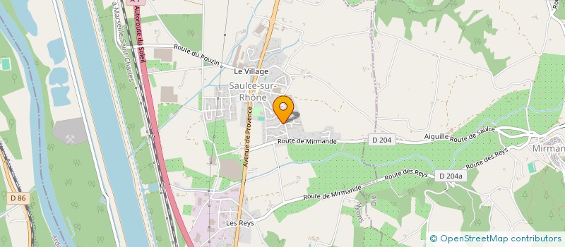 localisation de l'entreprise SCI DES REYS  SAULCE-SUR-RHONE
