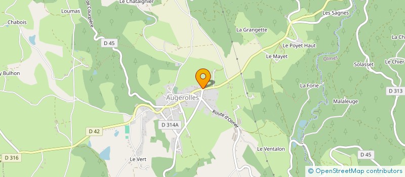 localisation de l'entreprise SCI DES RHODODENDRONS  AUGEROLLES