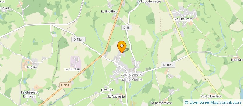 localisation de l'entreprise SCI DES RIBATONS à LOURDOUEIX-SAINT-PIERRE