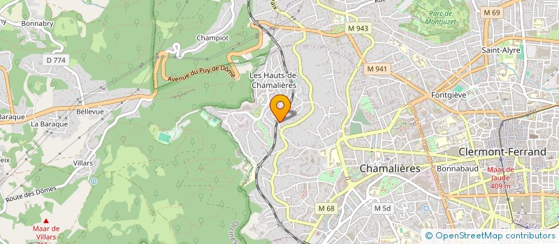 localisation de l'entreprise SCI DES RIOLS  CHAMALIERES