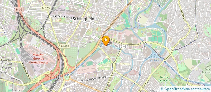 localisation de l'entreprise SCI DES RIVES  STRASBOURG