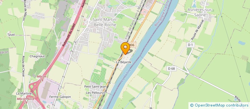 localisation de l'entreprise SCI DES RIVES BLEUES  SAINT-MARTIN-BELLE-ROCHE