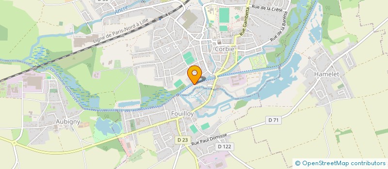 localisation de l'entreprise SCI DES RIVES DE LA SOMME à CORBIE