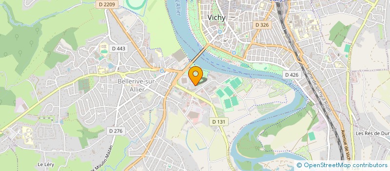 localisation de l'entreprise SCI DES RIVES DU CHER  BELLERIVE-SUR-ALLIER