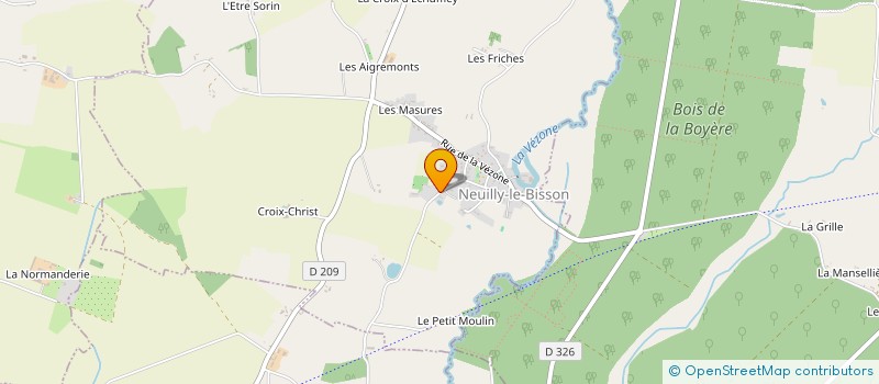 localisation de l'entreprise SCI DES RIVIERES à NEUILLY-LE-BISSON