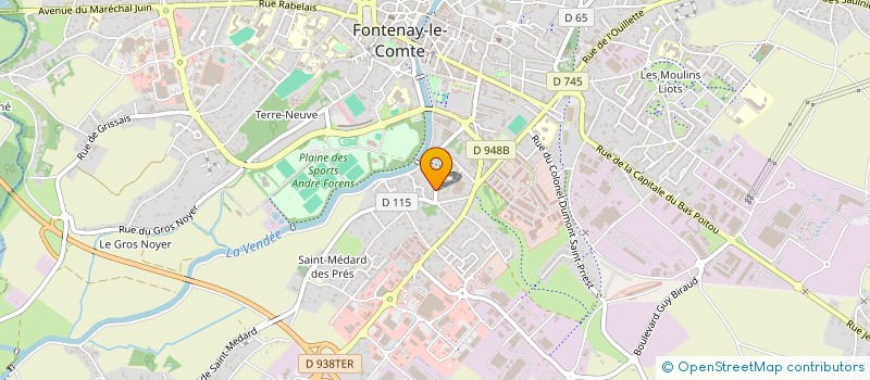 localisation de l'entreprise SCI DES RIVIERES à FONTENAY-LE-COMTE