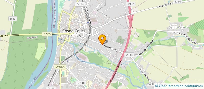 localisation de l'entreprise SCI DES RIVIERES SAINT JACQUES à COSNE COURS SUR LOIRE