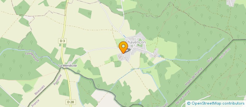 localisation de l'entreprise SCI DES ROCAILLES  CHAVENCON