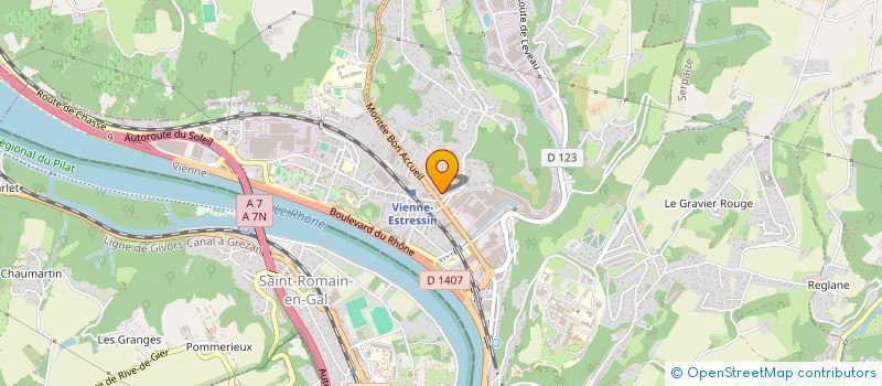 localisation de l'entreprise SCI DES ROCHE  VIENNE