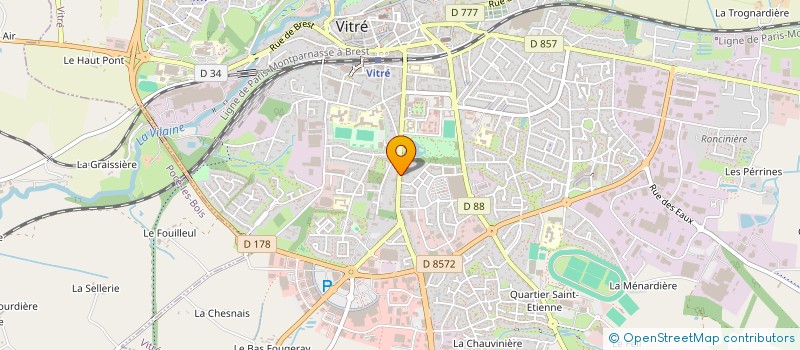 localisation de l'entreprise SCI DES ROCHERS  VITRE