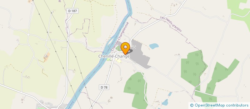 localisation de l'entreprise SCI DES ROCHERS  CHENILLE-CHAMPTEUSSE