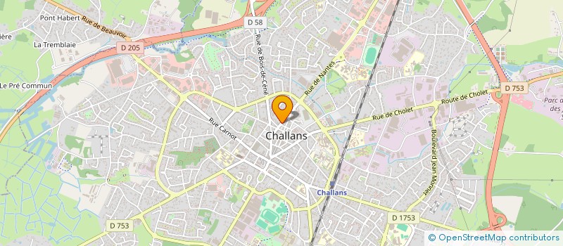 localisation de l'entreprise SCI DES ROCHERS à CHALLANS