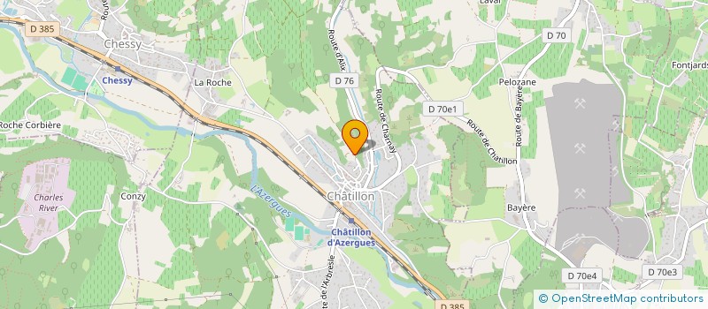 localisation de l'entreprise SCI DES ROCHERS  CHATILLON