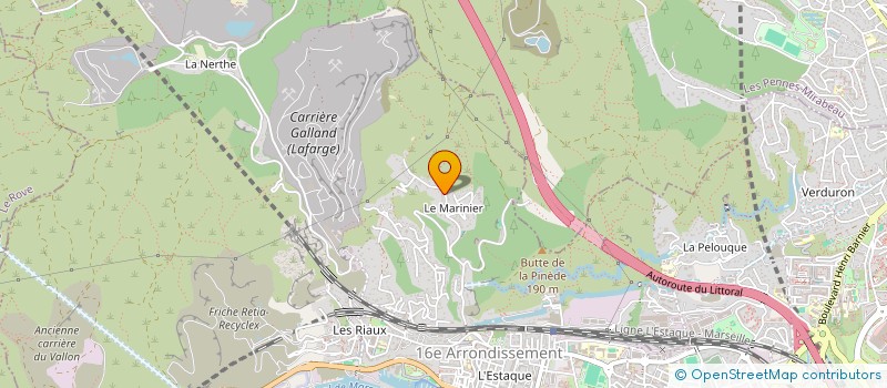 localisation de l'entreprise SCI DES ROCHERS DE L'ESTAQUE à MARSEILLE