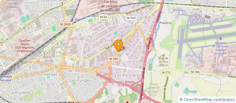 localisation de l'entreprise SCI DES ROCHERS DE LA MEDITERRANEE  CLERMONT-FERRAND