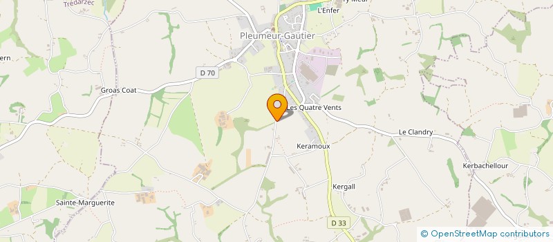 localisation de l'entreprise SCI DES ROCHES DOUVRES DE LAUNAY  PLEUMEUR-GAUTIER