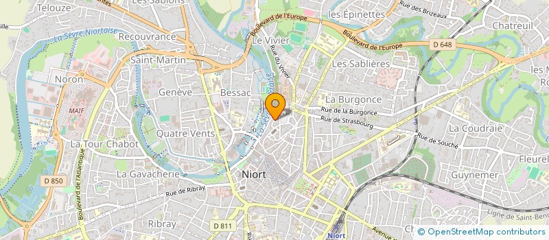 localisation de l'entreprise SCI DES ROCHES DU VIVIER à NIORT