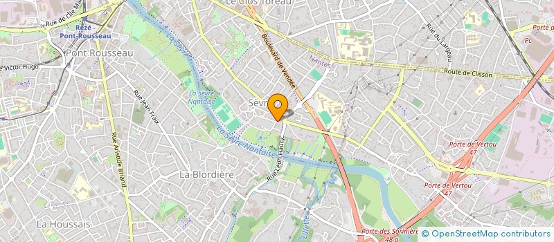 localisation de l'entreprise SCI DES ROCHES VERTES  NANTES