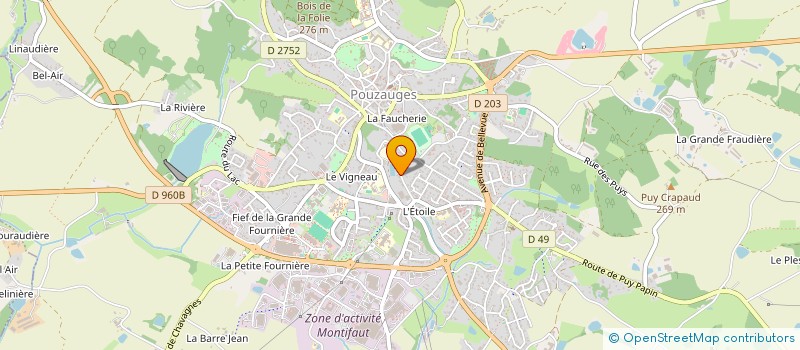 localisation de l'entreprise SCI DES ROCHETTES  POUZAUGES