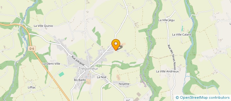 localisation de l'entreprise SCI DES ROCHETTES  TREGOMEUR