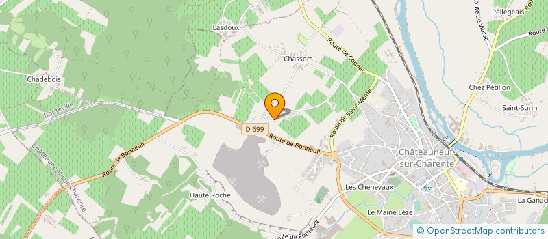 localisation de l'entreprise SCI DES ROCS à CHATEAUNEUF-SUR-CHARENTE