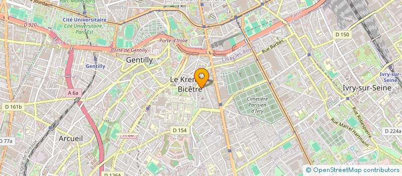 localisation de l'entreprise SCI DES ROISSYS à LE KREMLIN-BICETRE