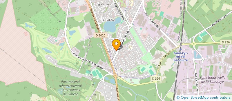 localisation de l'entreprise SCI DES ROLANDIERES à ORLEANS