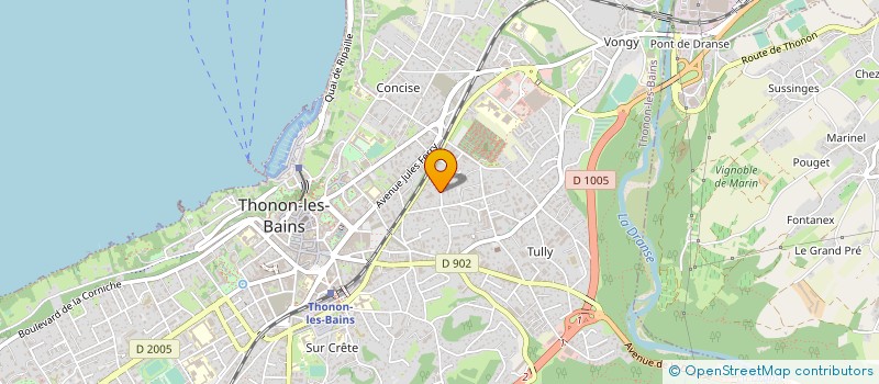 localisation de l'entreprise SCI DES ROMANIES à THONON-LES-BAINS