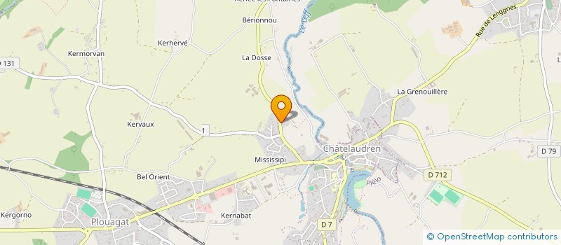 localisation de l'entreprise SCI DES ROMARINS  CHATELAUDREN-PLOUAGAT