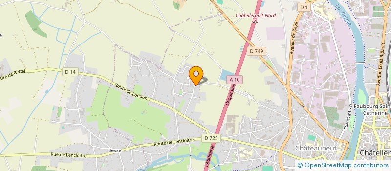 localisation de l'entreprise SCI DES ROMARINS  CHATELLERAULT