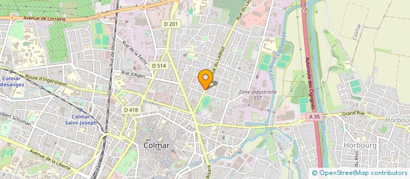 localisation de l'entreprise SCI DES ROMARINS  COLMAR