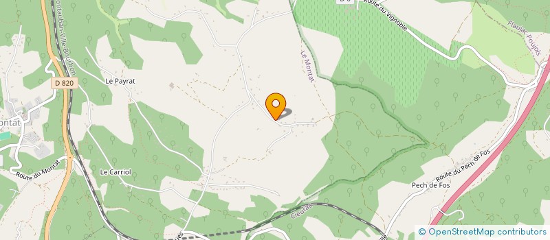 localisation de l'entreprise SCI DES ROMARINS  LE MONTAT