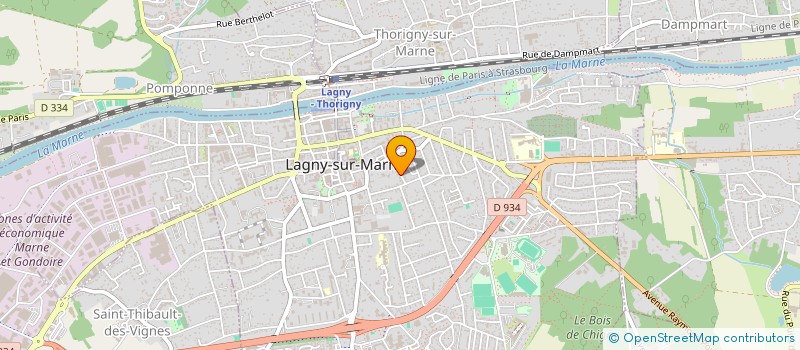 localisation de l'entreprise SCI DES RONCETTES  LAGNY-SUR-MARNE