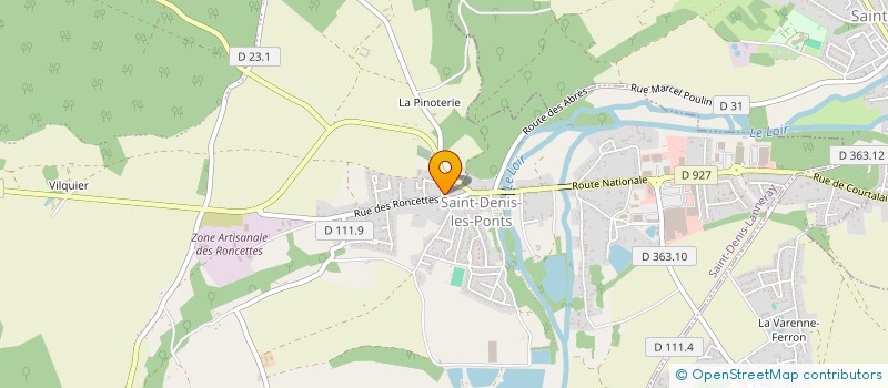 localisation de l'entreprise SCI DES RONCETTES à SAINT-DENIS-LANNERAY